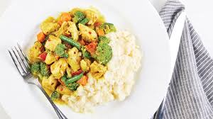 Chicken Curry with Mashed Potatoes